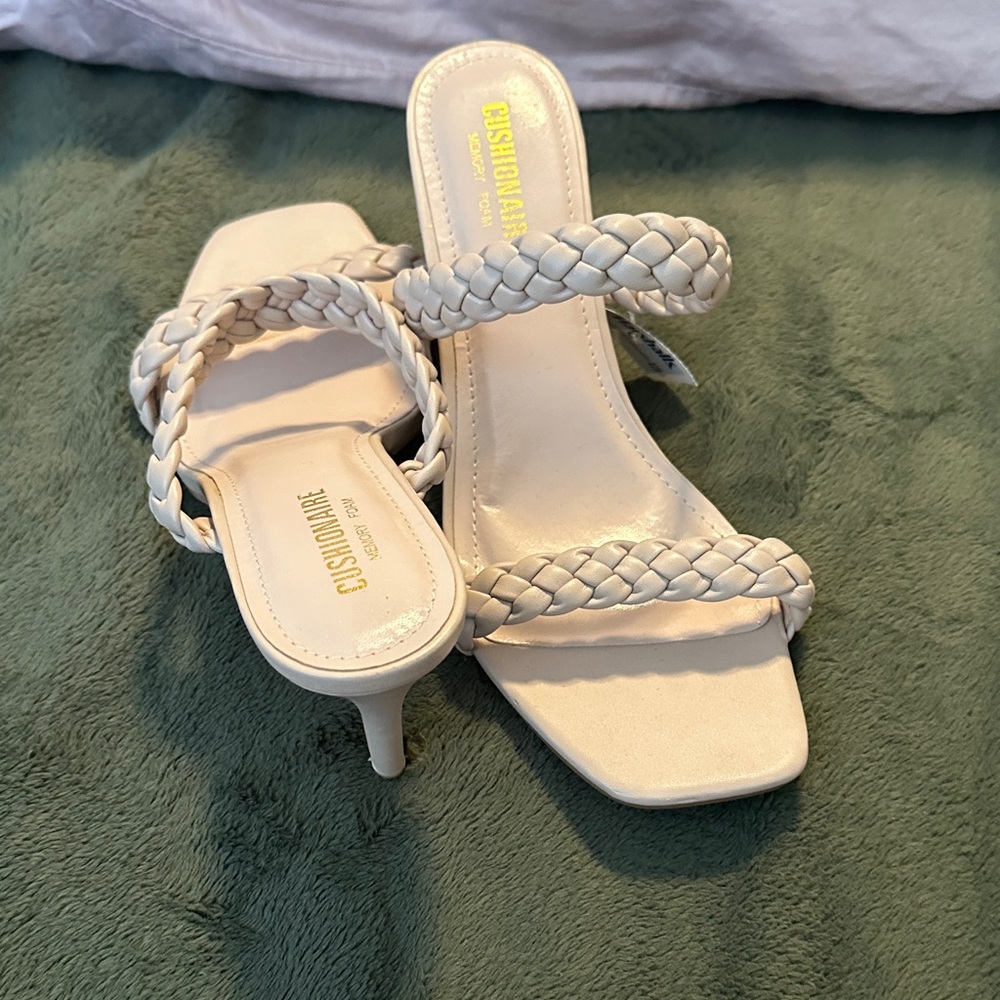 Cushionaire Women's Braided Heels